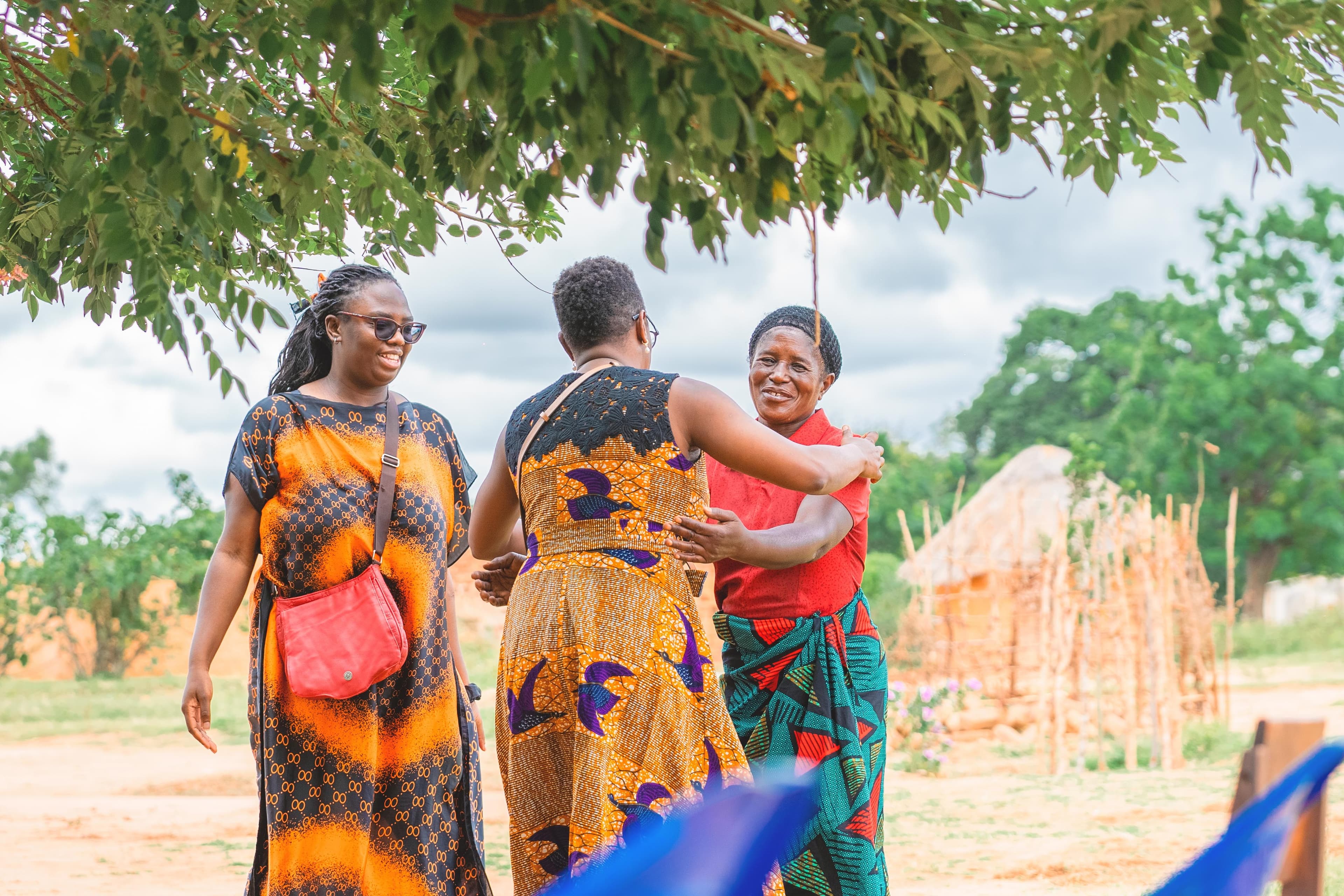 Community members gathering